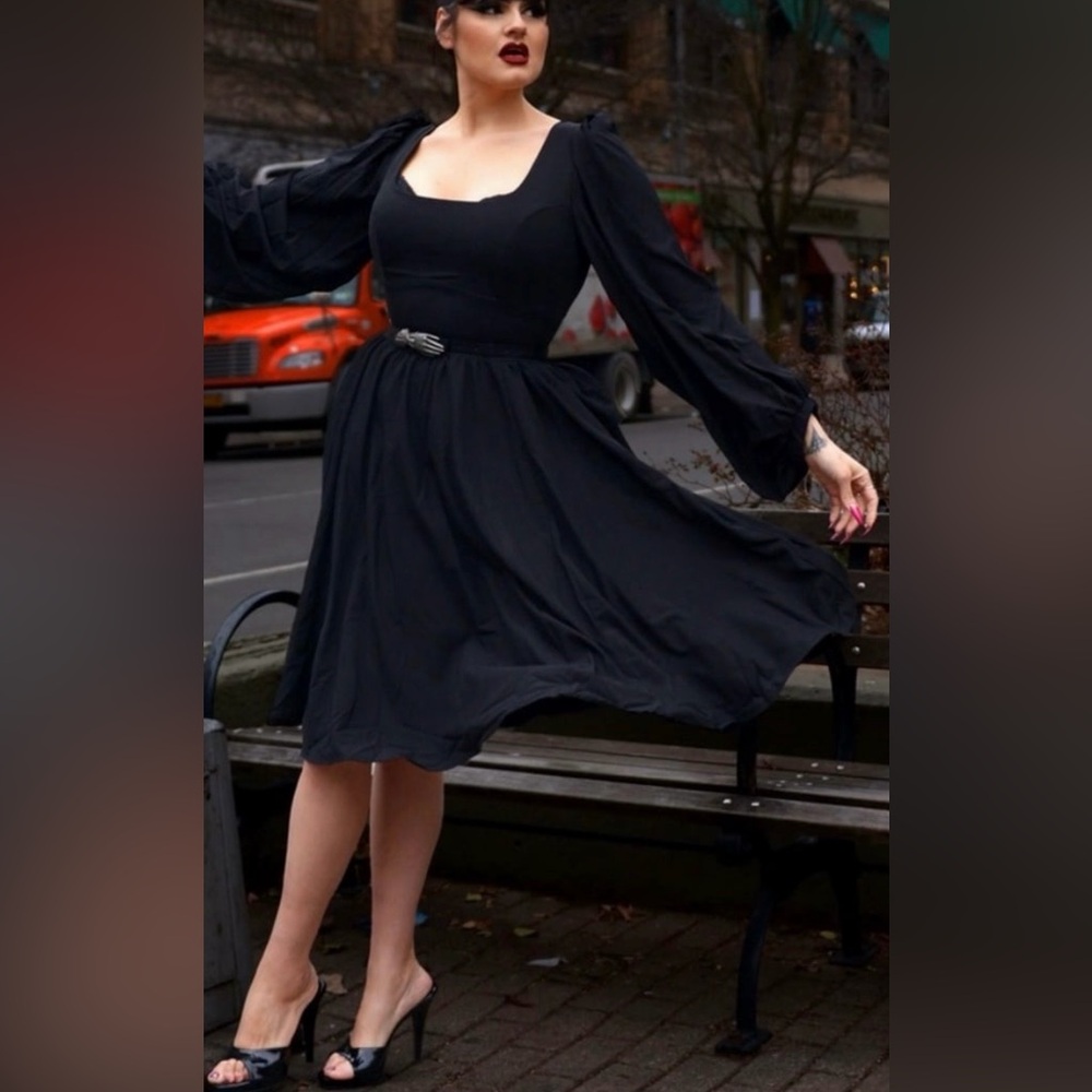 Pinup Couture PUG Amara Dress In Black Size 4XL NWT